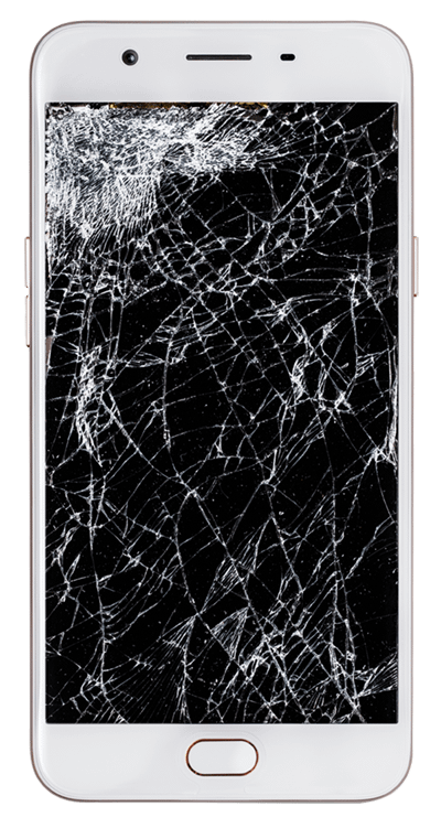 Smashed phone
